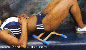 Deep Massage For Hip Muscles with Posture Curve